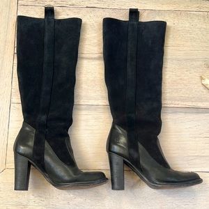 Frye villager pull on boot  7.5 Leather & suede upper&sole Great versatile boot.